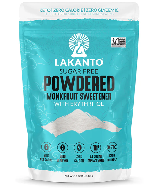 بودرة بديل السكر الأبيض المماثل للسكر بدون سعرات حرارية (454 غرام)